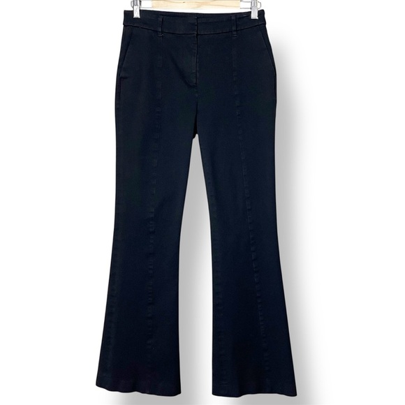 Boden Bi-Stretch Flare Trousers 6R black mid rise solid pants office work casual - Picture 1 of 13